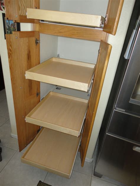 pull out shelves for existing cabinets